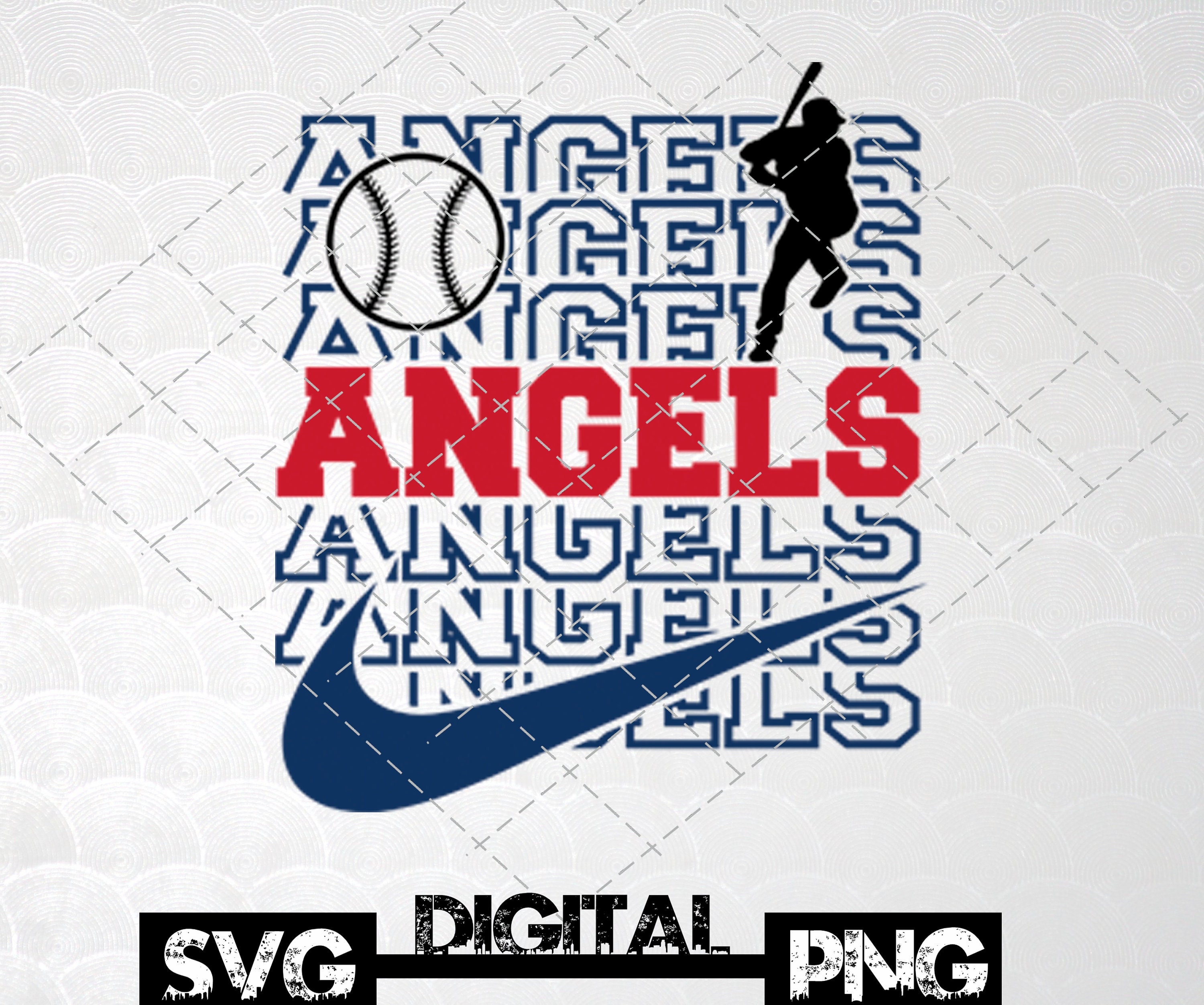 Angels Baseball SVG 