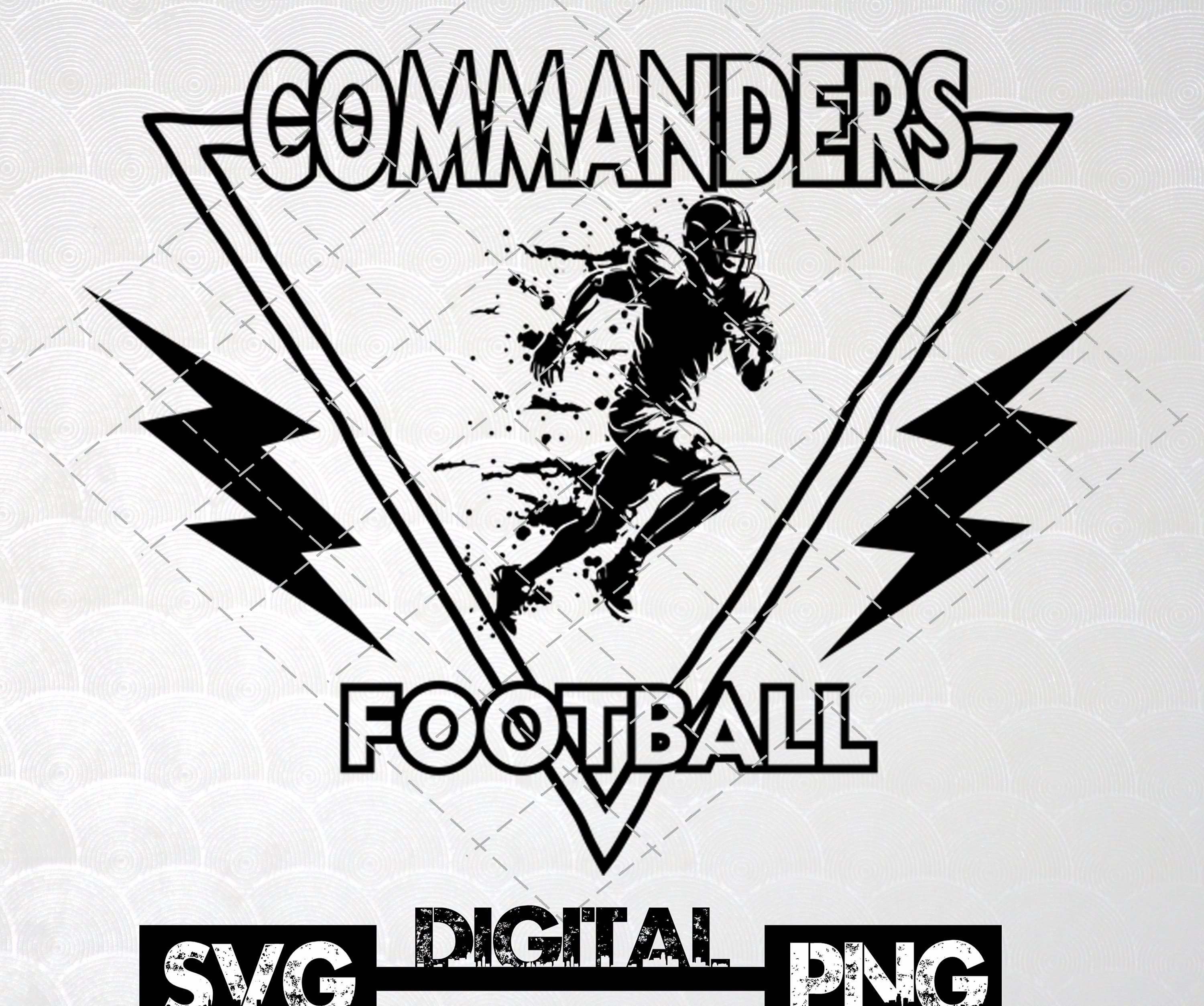Commanders Football Svg - Etsy