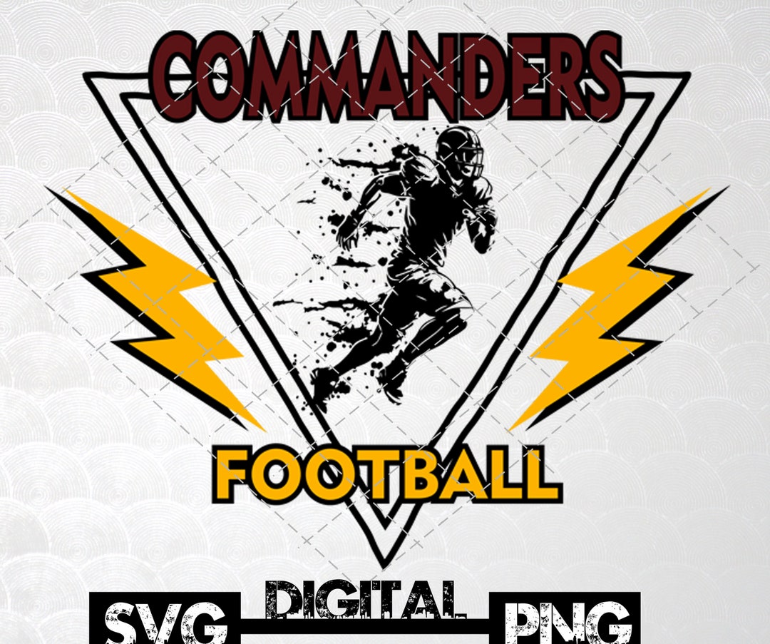 Commanders Football Svg - Etsy