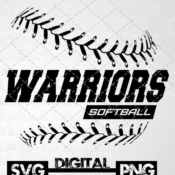 Warriors Softball Svg