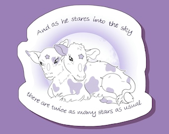 Two-Headed Calf Poem - Sticker