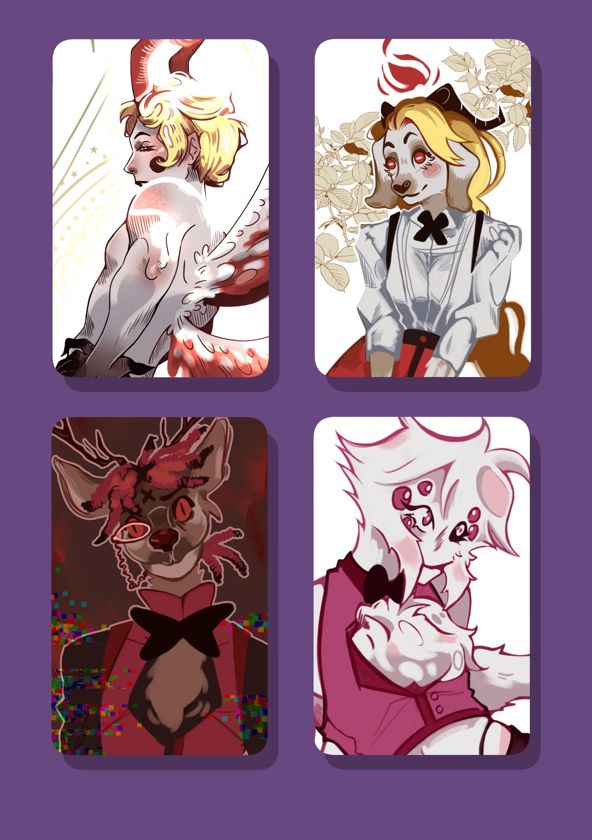 Hazbin hotel trading cards - Etsy 日本