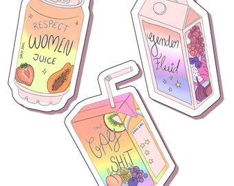 Aesthetic LGBT juicebox  stickers