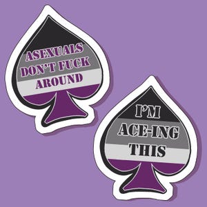 Aesthetic Asexual Pride Stickers