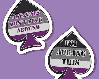 Aesthetic Asexual Pride Stickers