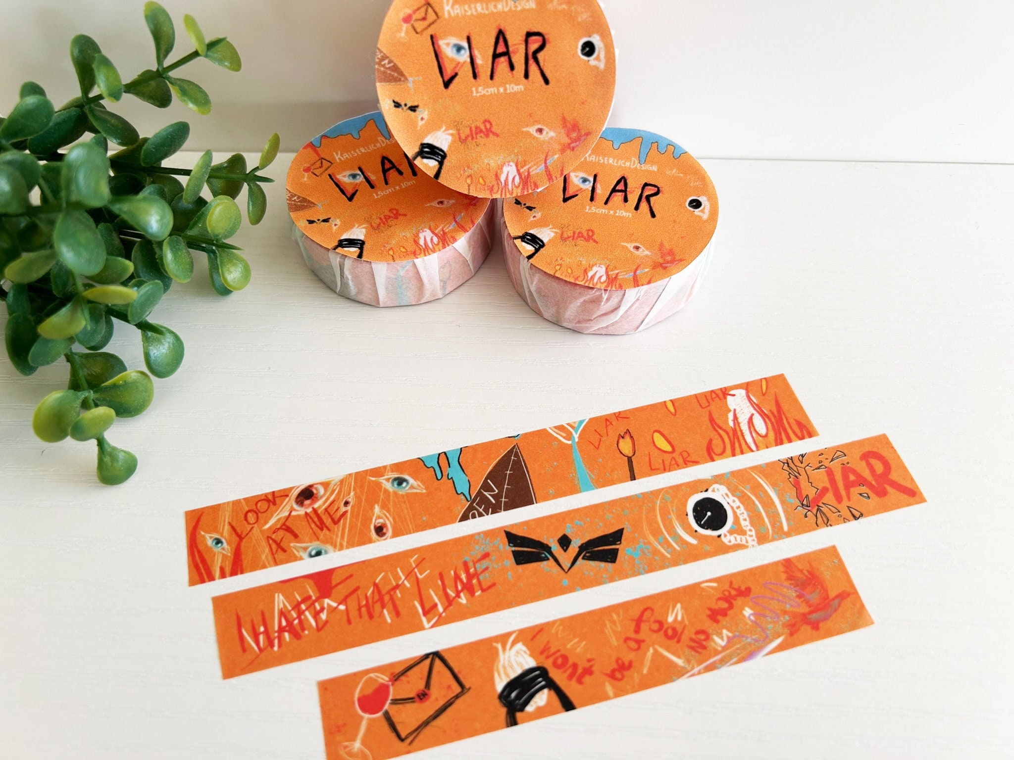 Washi Tape Letters