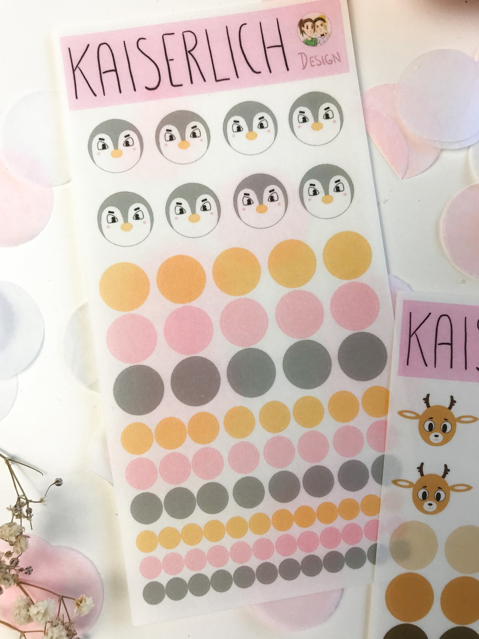 Heedee & Lance Gui Sticker Sheet, Color Theory, Dot, Stickers, Deer ...