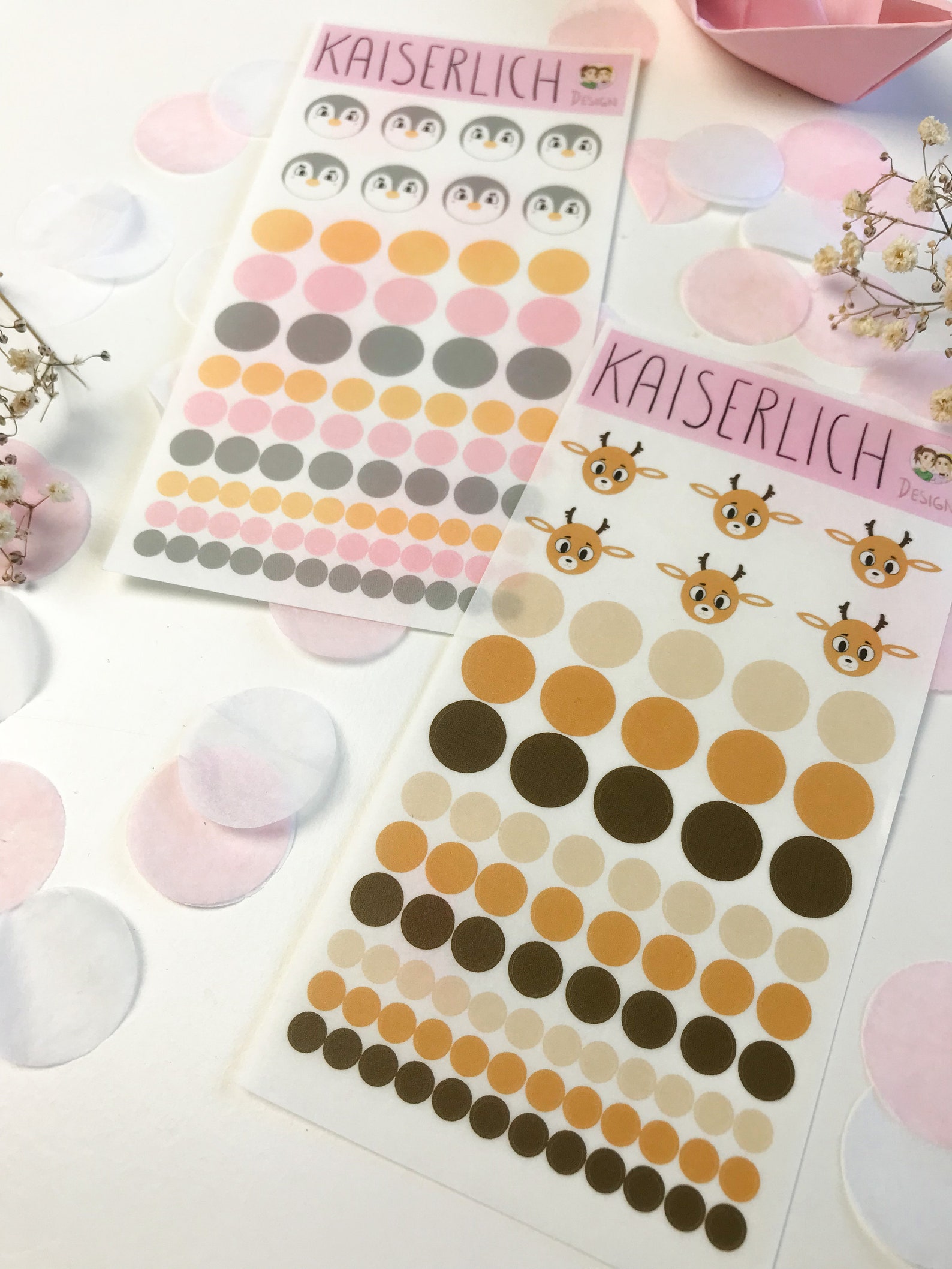 Heedee & Lance Gui Sticker Sheet, Color Theory, Dot, Stickers, Deer ...