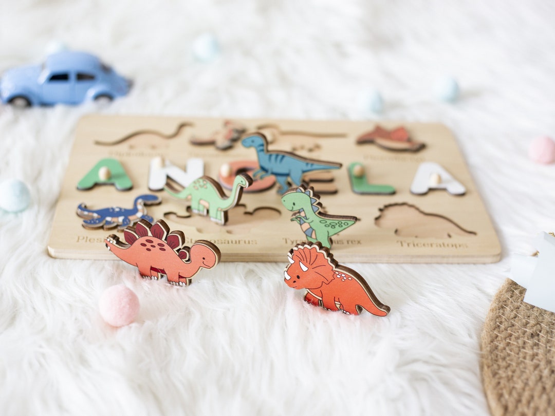 Personalized Baby Toy Gifts, Puzzle Piece Names, Custom Wooden Baby