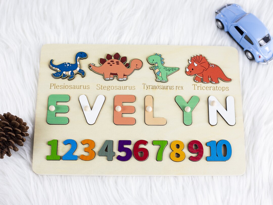 Personalized Toy Gifts, Puzzle Piece Names, Custom Wooden Baby Name