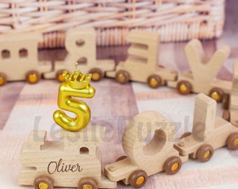 Custom Train with Name ,Christening Gift, Wooden Toy Train, Christening Train,First Birthday gift, Wooden Toddlers Gift,Toy Train, Baby Gift