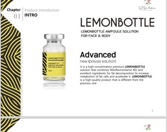 Lemon bottle and Aqualix fat dissolving protocol and presentation.Aqualix manual.No physical product- only digital.