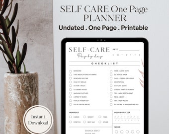 Minimalist Daily Planner Printable Digital Hourly Undated - Etsy