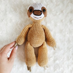 Sloth Amigurumi Crochet Pattern Baby Toy Pattern Stuffed Toy Pattern ...