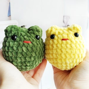 Crochet pattern Frog and toad plush No sew do it yourself Amigurumi tutorial PDF in English
