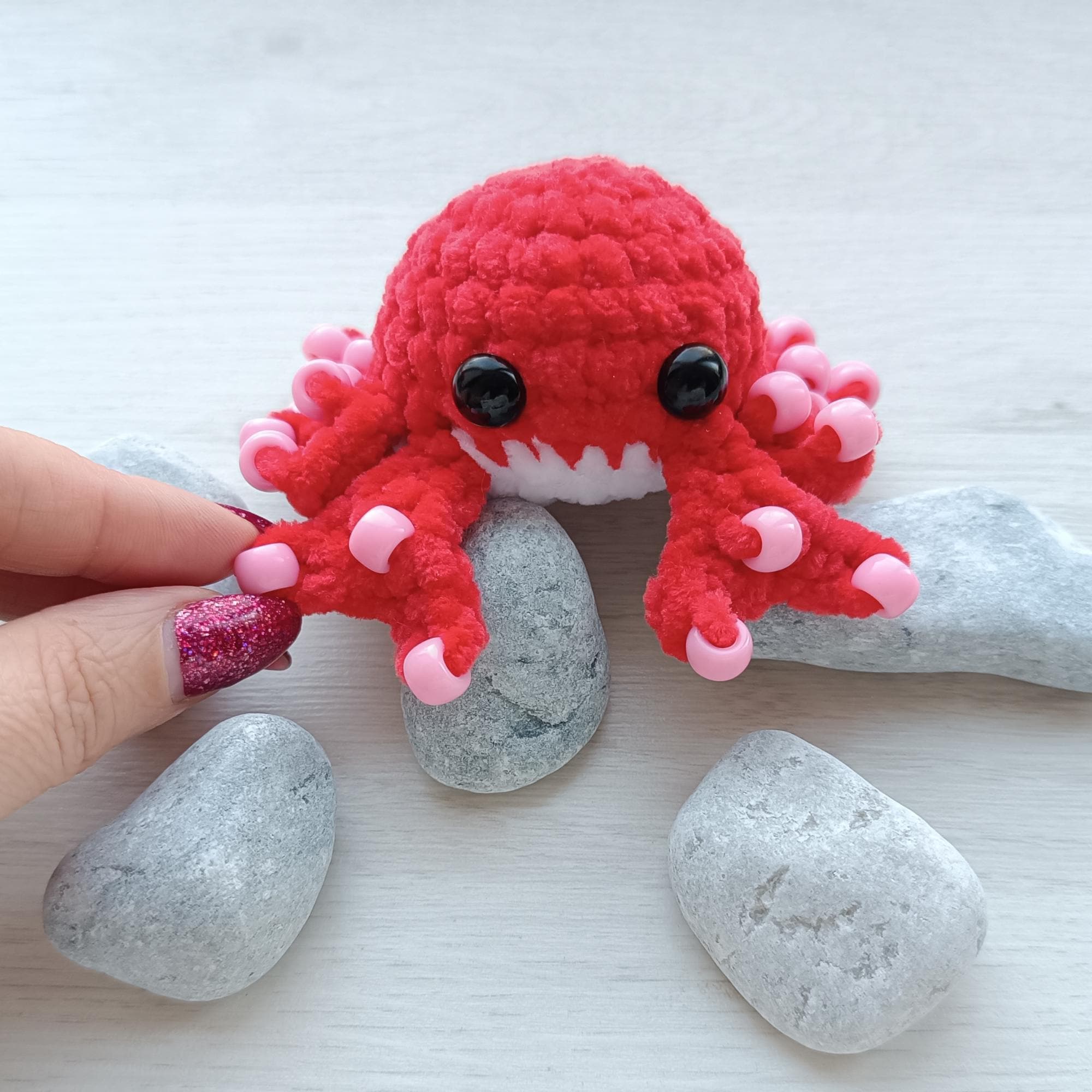 37 Crab Crochet Patterns for Cute Sea-Themed Makes You’ll Love Hooking 30 Sensory Crab Beaded Fidget Amigurumi Plushie Toy
