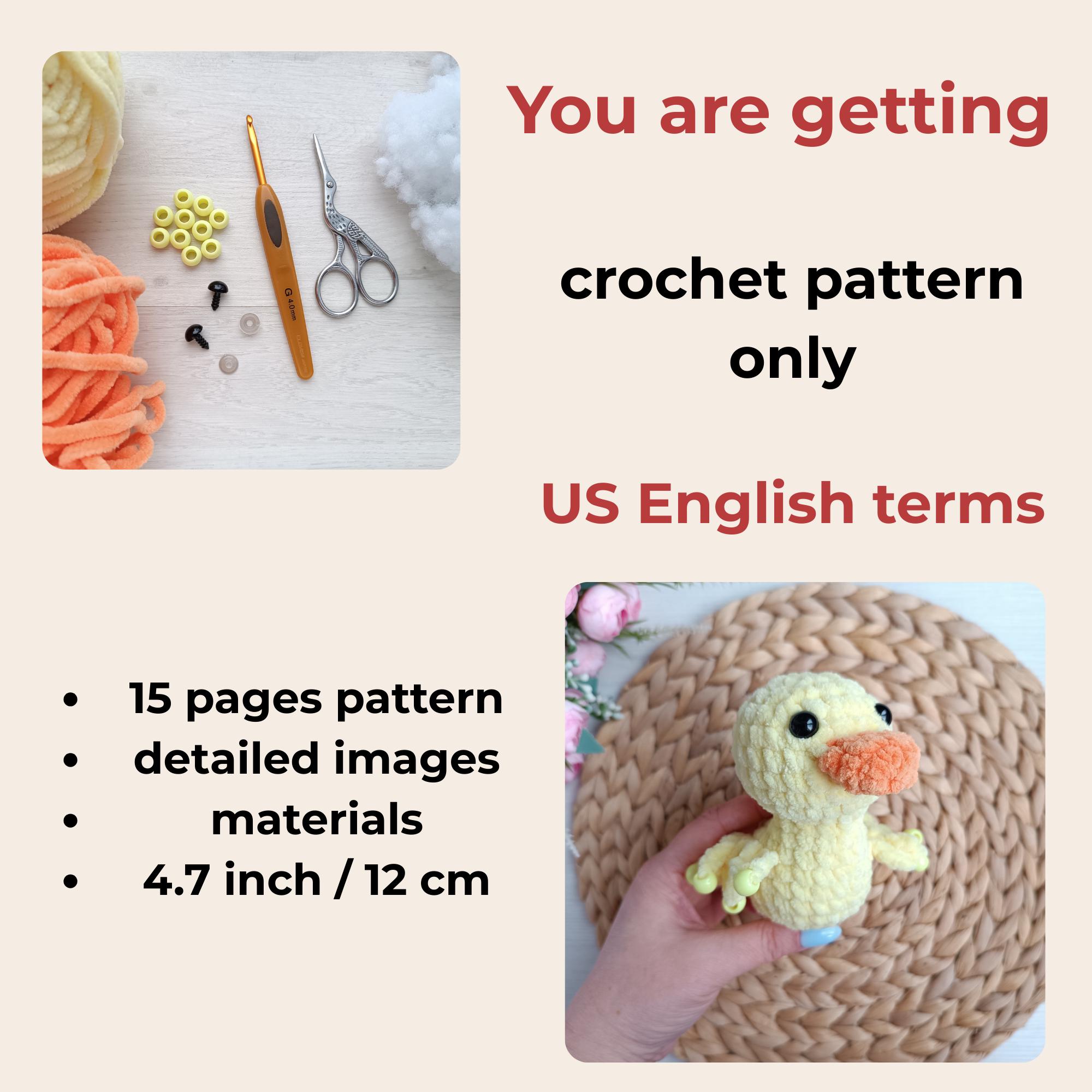 Sensory Duck Crochet Pattern PDF Beaded Fidget No Sew Amigurumi Plushie ...