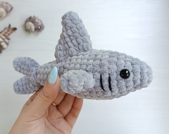 Hai Plüsch Häkelanleitung Amigurumi Anleitung PDF in Englisch
