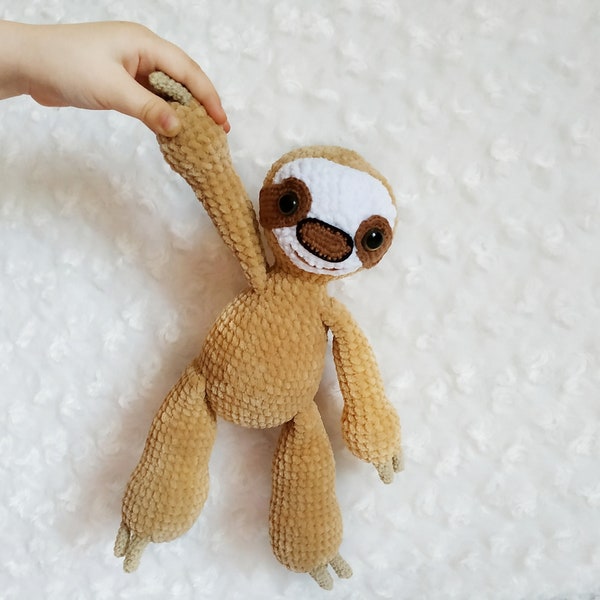 Sloth amigurumi crochet pattern Baby toy pattern Stuffed toy pattern Pattern sloth Easy crochet pattern Sloth crochet toy do it yourself