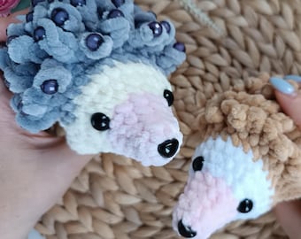 Fidget Sensory Hedgehog Crochet Patterns 2 in 1 Stuffed Toys for little Kids
