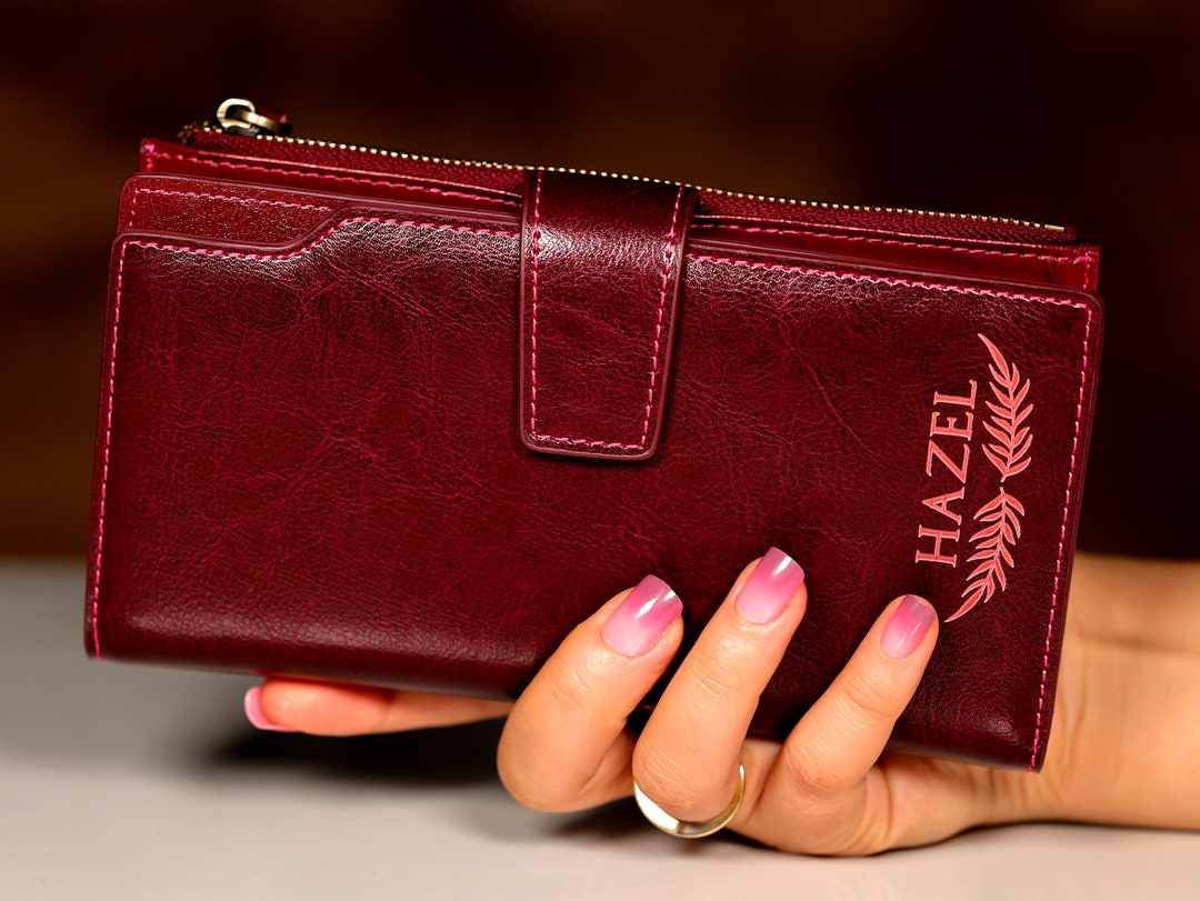 Personalized Women Wallet Christmas Gift Engraved Wallet Etsy
