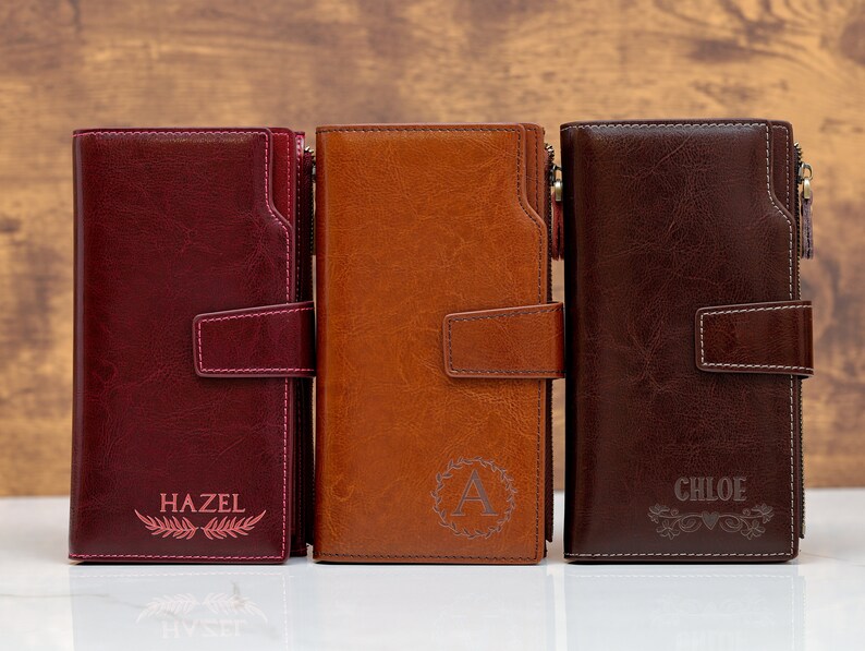 Personalized Womens Wallet Christmas Gift RFID Wallet Etsy