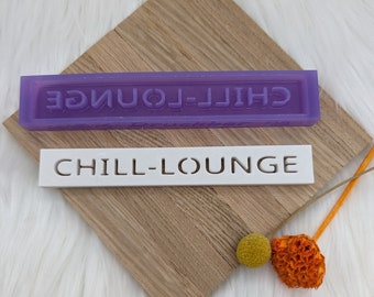 Klötzchen Gießform / CHILL-LOUNGE / Silikonform für Klötzchen / 160x22x8 mm  / Silikon Klötzchen Gießform /Gießform Klötzchen