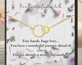 First Time Mom Gift , New Mom Necklace , Pregnancy Jewelry Necklace