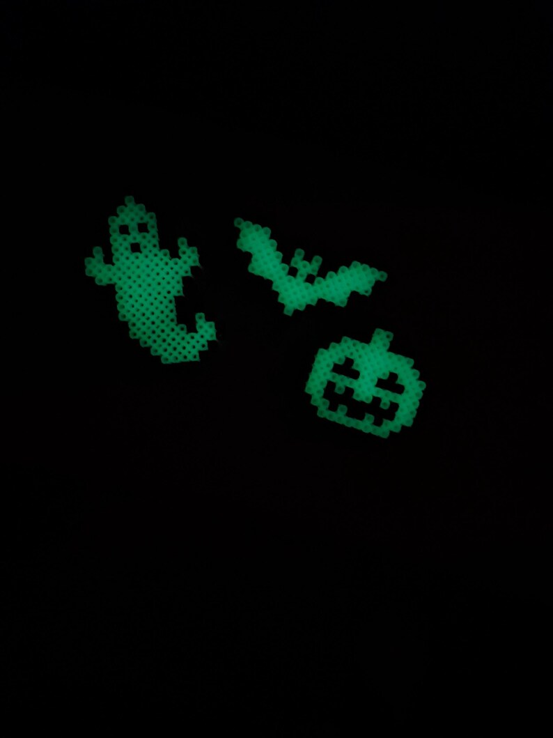 Handmade 3 Piece Glow in the Dark Halloween Magnet Set - Etsy