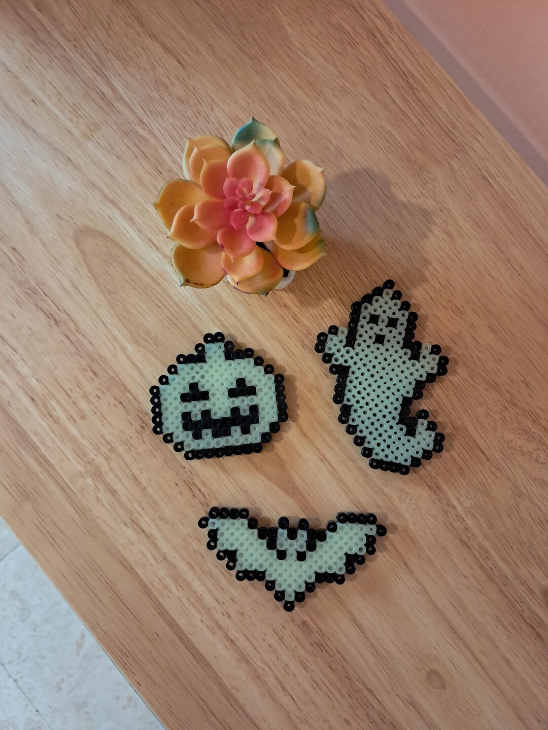 Handmade 3 Piece Glow in the Dark Halloween Magnet Set - Etsy
