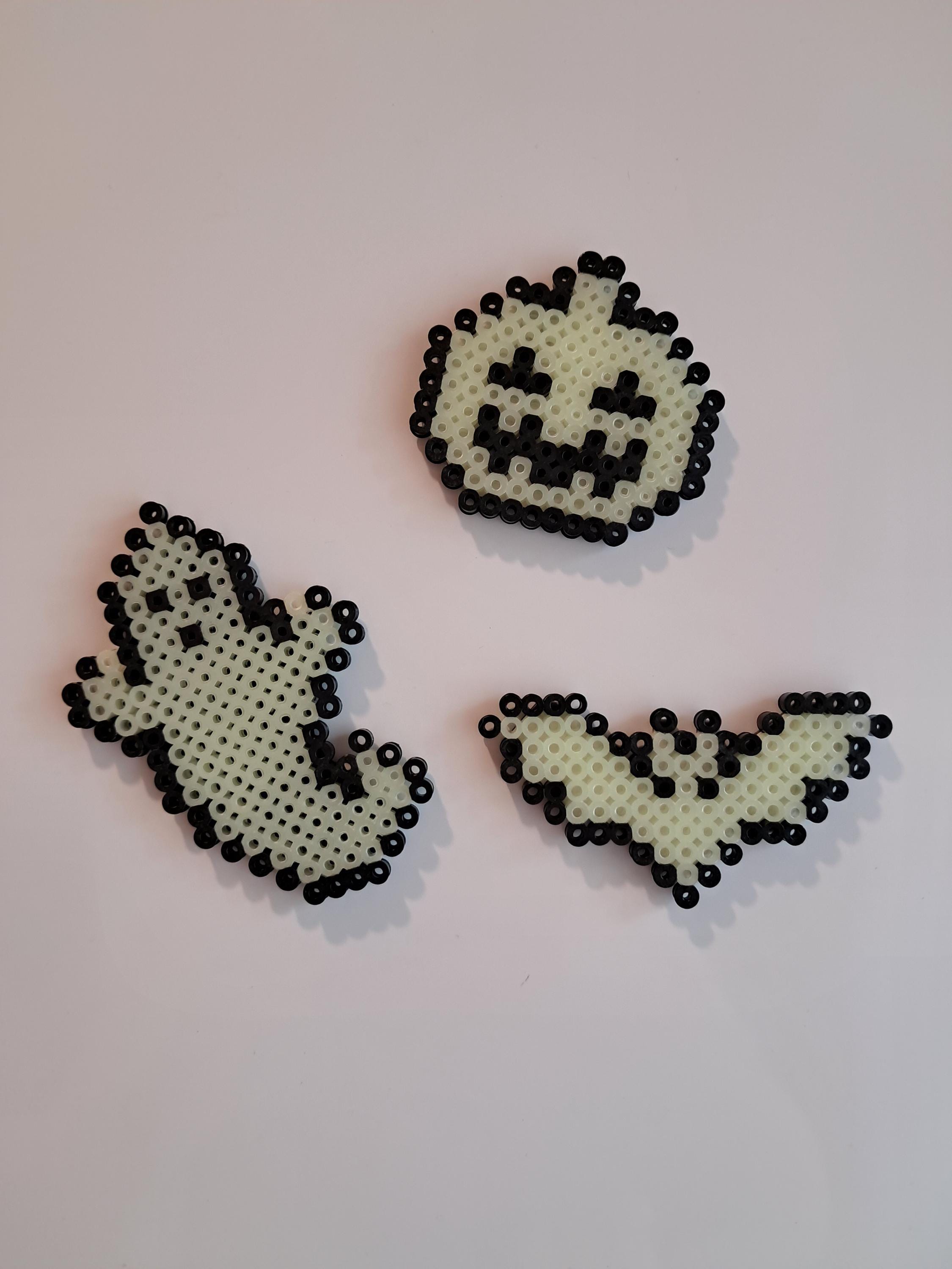 Handmade 3 Piece Glow in the Dark Halloween Magnet Set - Etsy