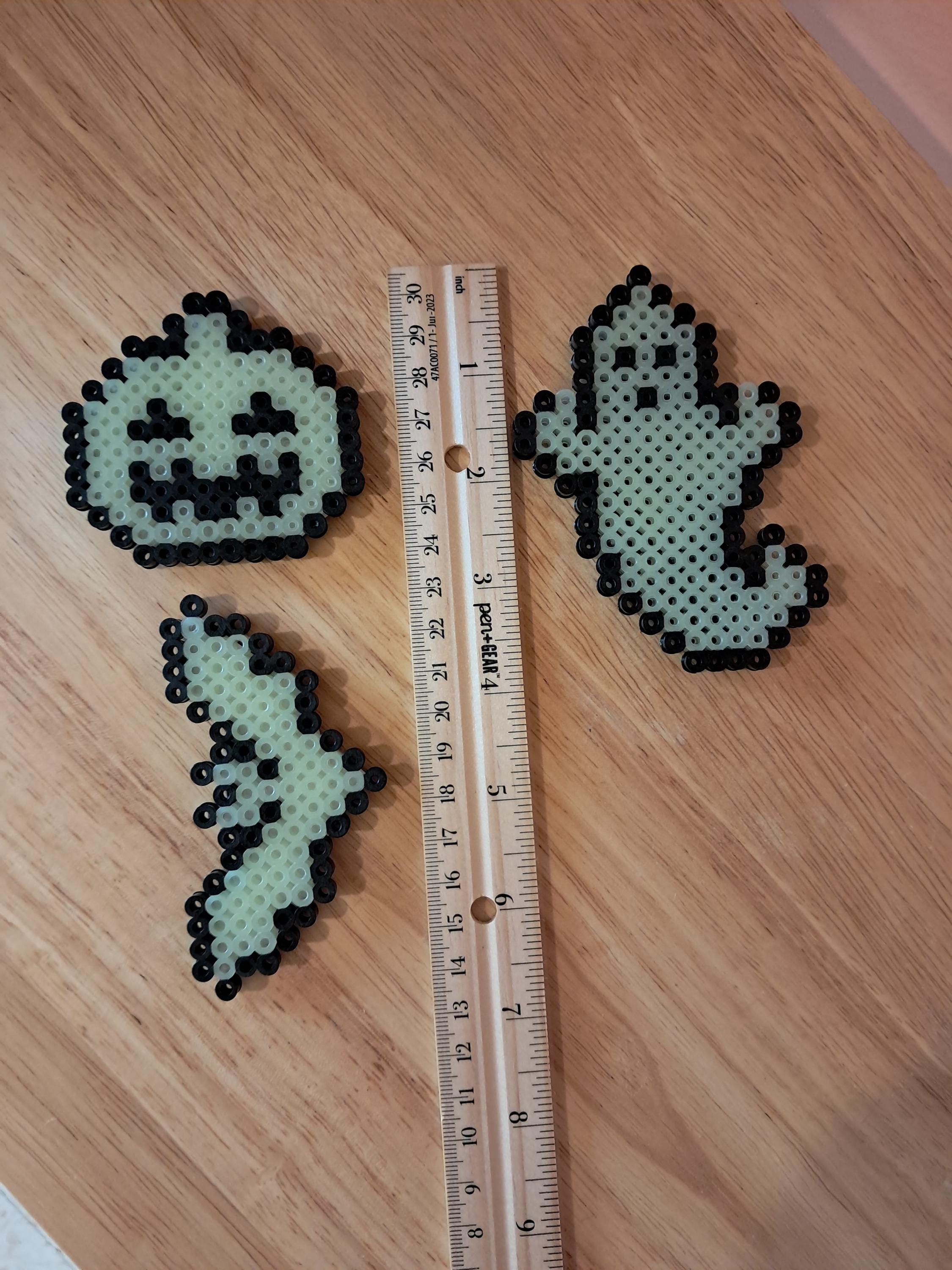 Handmade 3 Piece Glow in the Dark Halloween Magnet Set - Etsy