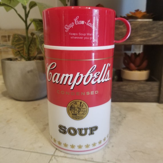 Vintage Campbells Soup-Can-Tainer Thermos - image 2