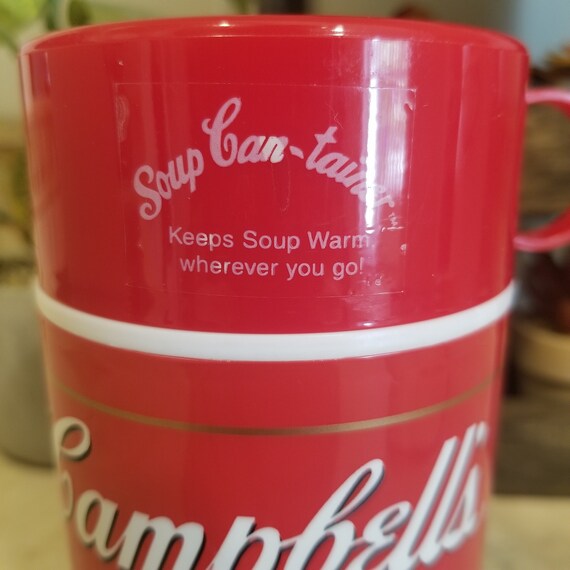 Vintage Campbells Soup-Can-Tainer Thermos - image 3
