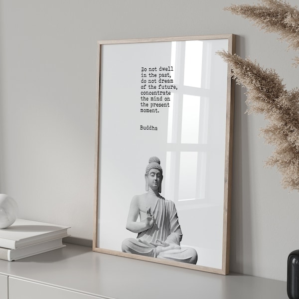 Buddha Poster, Buddha Print, Buddha Wall Art, Yoga Poster, Yoga Print, Yoga Art, Buddha Quotes Wall Art, Quote Poster, Quote Print, Buddhism