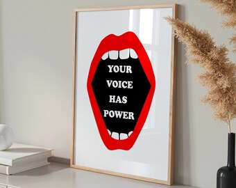Feminist Print, Feminist Poster, Feminist Wall Art, Radical Feminist, Feminist Quote Print, Feminist Art Download, Retro Poster Digital