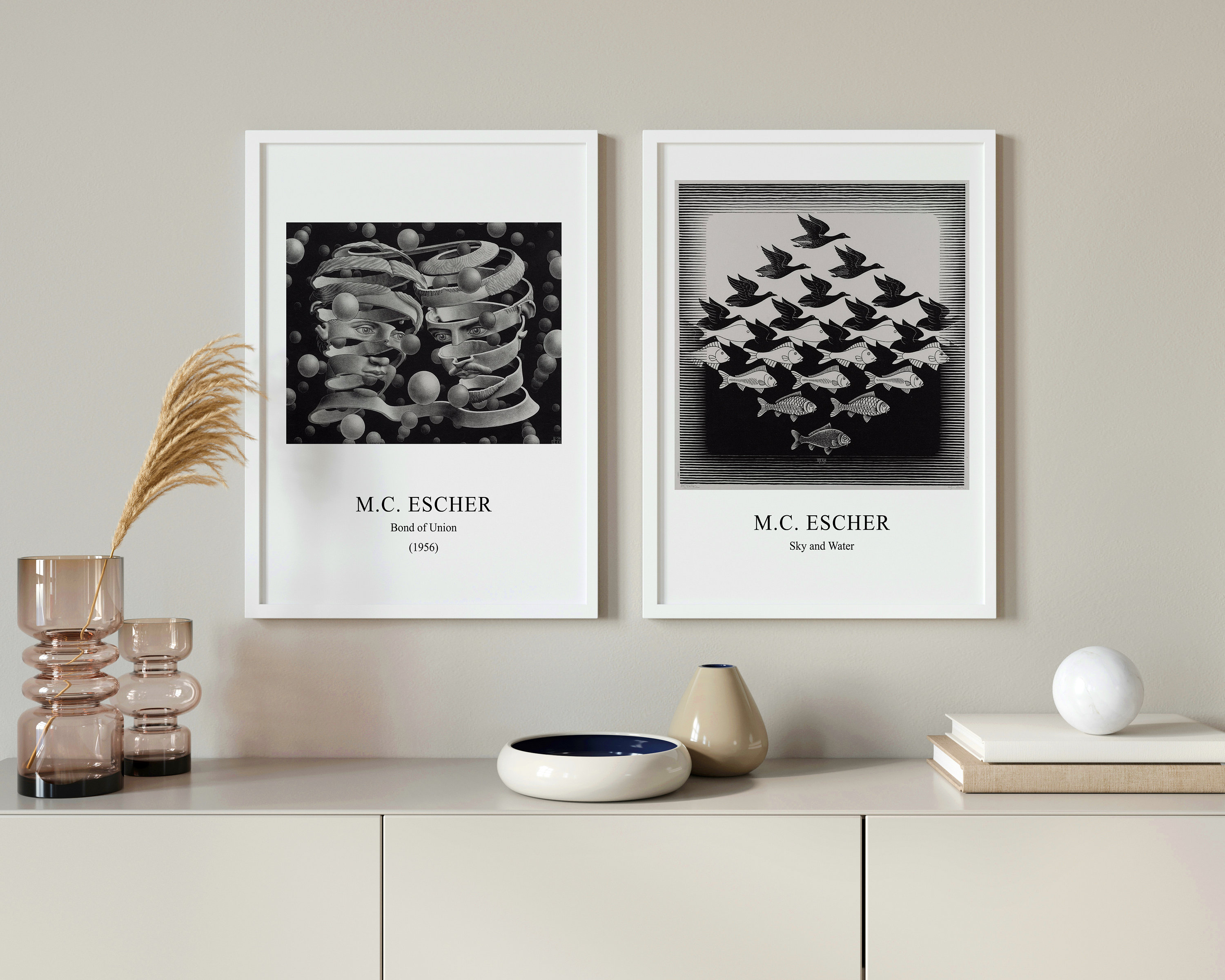 Affiche Art M. C. Escher - Band ohne Ende 65x55cm main image 0