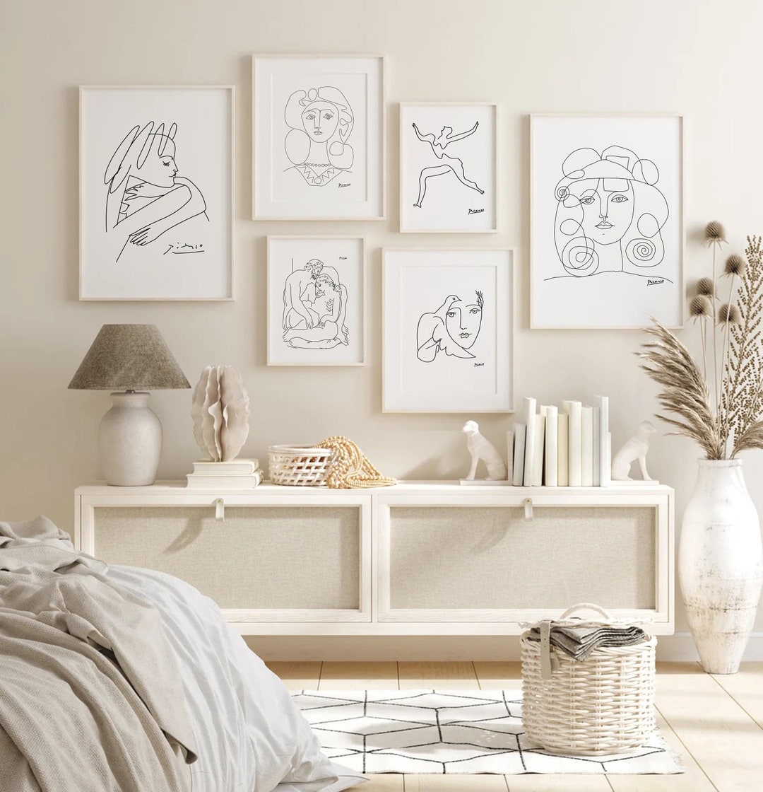 Picasso Set of 6 Prints Picasso Poster Picasso Print Etsy