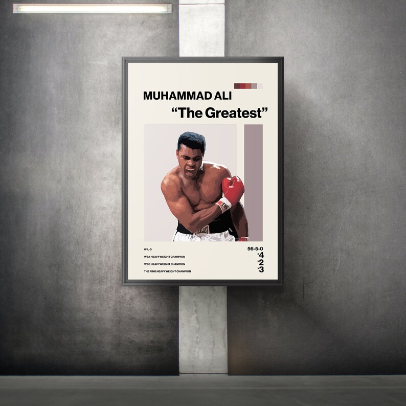 Muhammad Ali Poster - Etsy