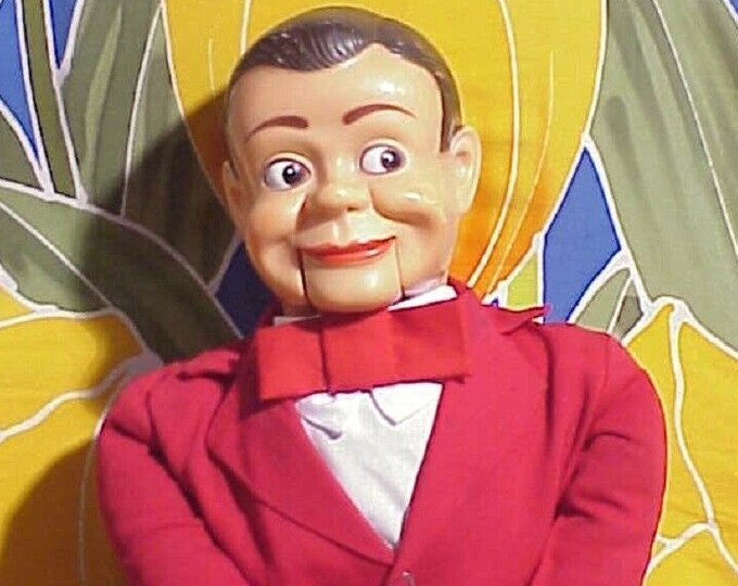 JERRY MAHONEY Brown Hair 24 Ventriloquist Dummy Doll Paul Winchell Made