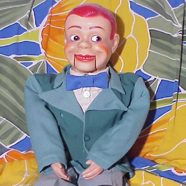 Vintage 1960's JERRY MAHONEY 24" Ventriloquist Dummy Doll with Red Hair - Paul Winchell - Made By Juro Novelty Co (Works -READ Details) R6