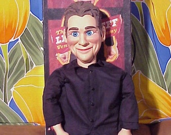 LITTLE JEFF Dunham Semi-Professional Ventriloquist Dummy Doll w/moveable Mouth & Eyes by Neca with Case, Works Great - No DVD/Booklet
