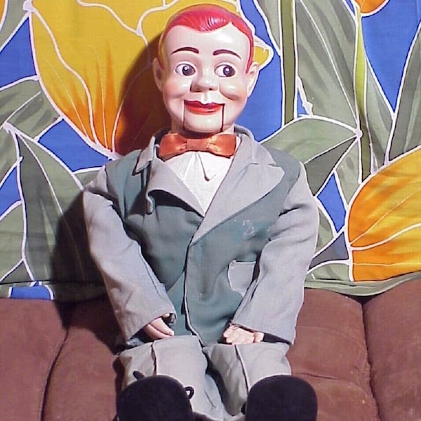 Vintage JERRY MAHONEY Red Hair 24" Juro 1960's Ventriloquist Dummy Doll - Paul Winchell (Mouth Works) ** Please Read Description ** R1