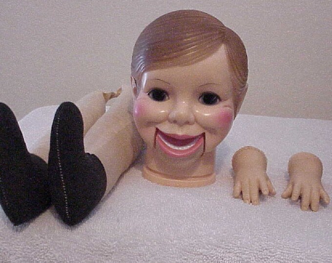 WILLIE TALK Ventriloquist Dummy Body Parts Only Includes Head, Hands no