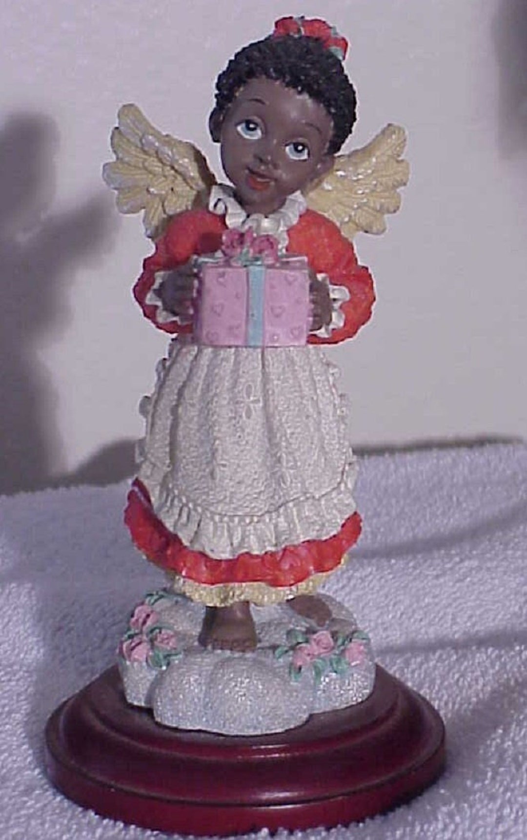 African American Resin Figurine by Jaimy Little Girl Angel Etsy