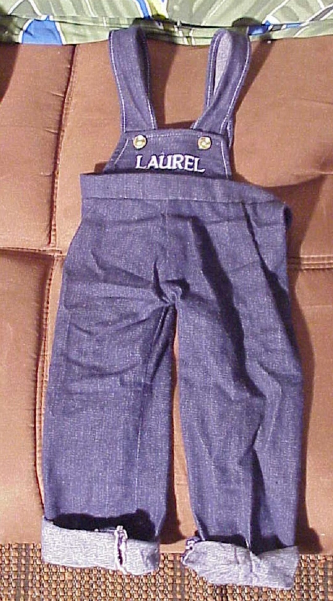 Vintage STAN LAUREL 24 Ventriloquist Dummy Doll Blue Overalls clothing