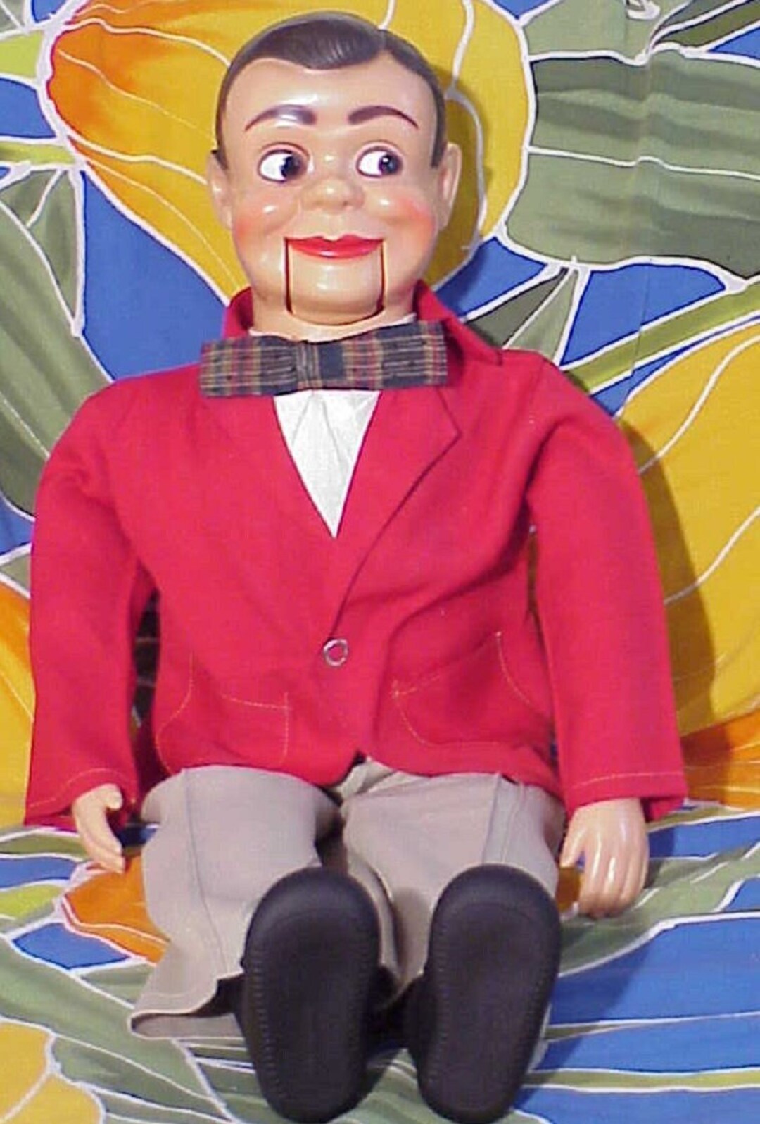 Vintage JERRY MAHONEY Ventriloquist Dummy Doll Brown Hair Etsy