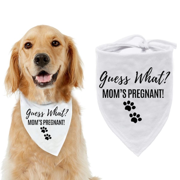Pregnancy Announcement Dog Bandana Etsy