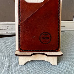 Minimalist leather wallet. Handcrafted image 1