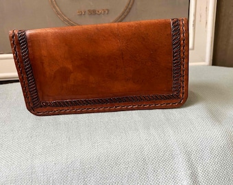 Custom made Long Wallet or checkbook cover